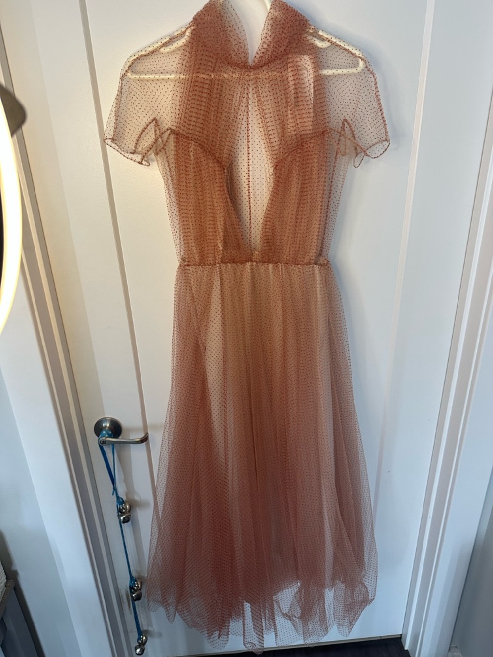 Emilia Wickstead size 4 Elegant Peach Evening Gown, MINOR BLEMISHES ON BACK